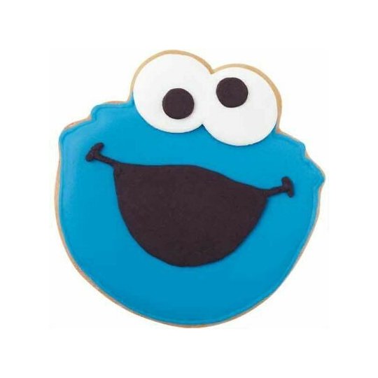Sesame Street Cookie Monster & Elmo Cookie Cutter Set (2 Piece) | Sesame Street Party Supplies