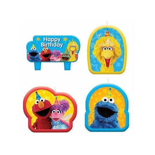 Sesame Street Birthday Candles (Set of 4) | Sesame Street