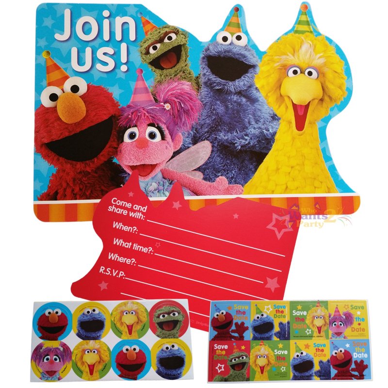 Sesame Street Invitations (Pack of 8) | Sesame Street