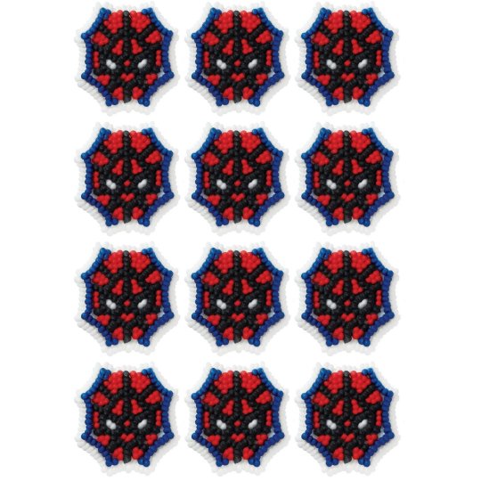 Spiderman Icing Decorations (Pack of 12) | Discontinued