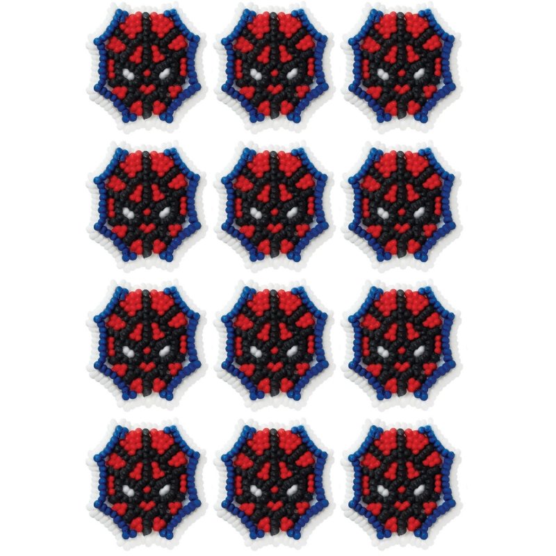 Spiderman Icing Decorations (Pack of 12) | Discontinued