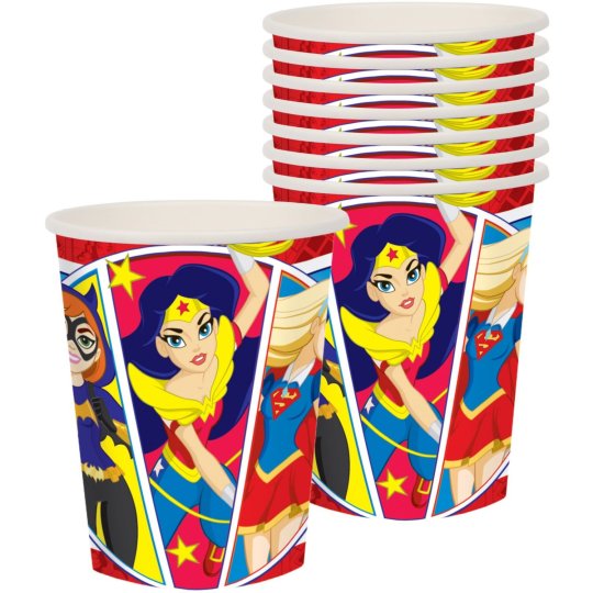 Super Hero Girls Paper Cups (Pack of 8) | Superhero Girl