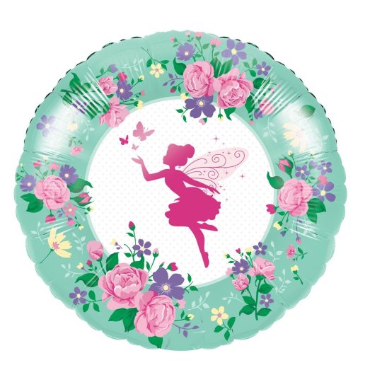 Floral Fairy Sparkle Foil Balloon | Fairies Party Supplies
