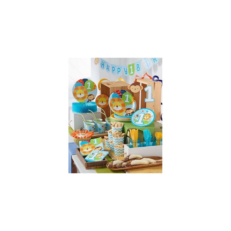 Boys Jungle 1st Birthday High Chair Decorating Kit | Boys Jungle 1st Birthday Party Supplies