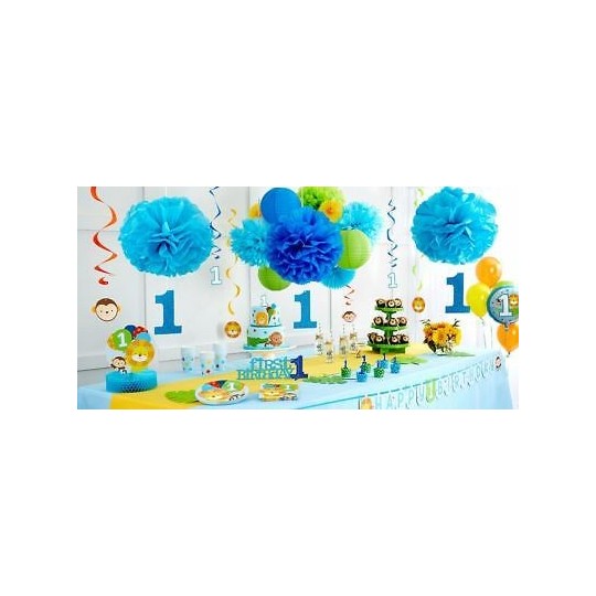 Boys Jungle 1st Birthday Party Bags (Pack of 8) | Boys Jungle 1st Birthday Party Supplies