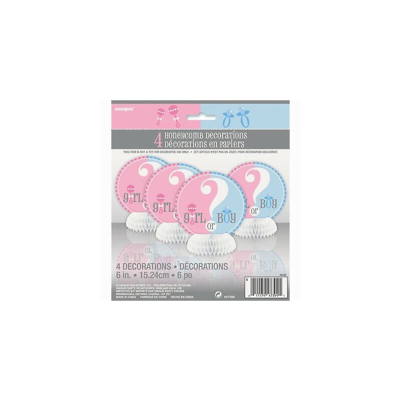 Gender Reveal Baby Shower Mini Centerpieces (Set of 4) | Discontinued