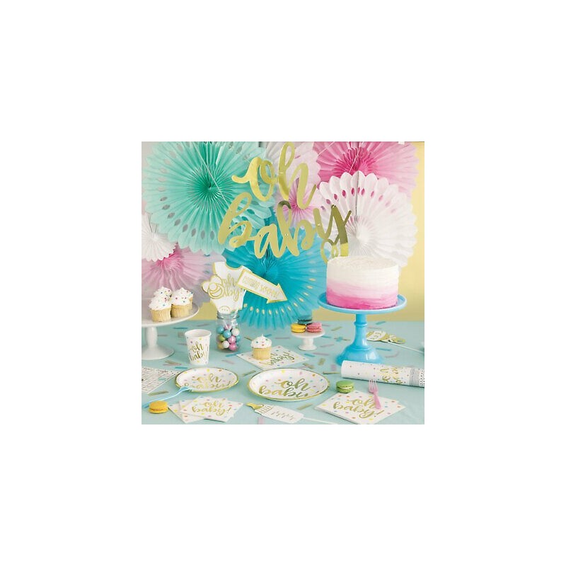 Oh Baby! Baby Shower Large Napkins (Pack of 16) | Oh Baby Party Supplies