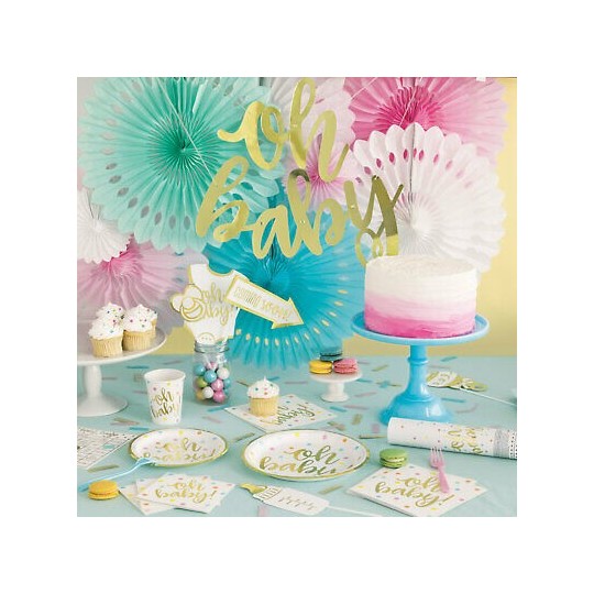 Oh Baby! Baby Shower Paper Cups (Pack of 8) | Oh Baby Party Supplies