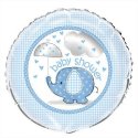 Blue Baby Elephant Baby Shower Foil Balloon | Discontinued Party Supplies