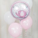 Pink Baby Elephant Baby Shower Foil Balloon | Pink Baby Elephant Party Supplies