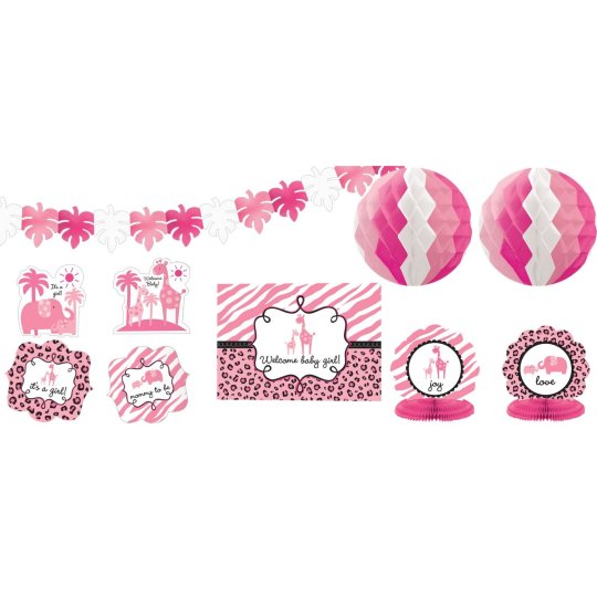 Sweet Safari Girl Room Decorating Kit | Pink Safari