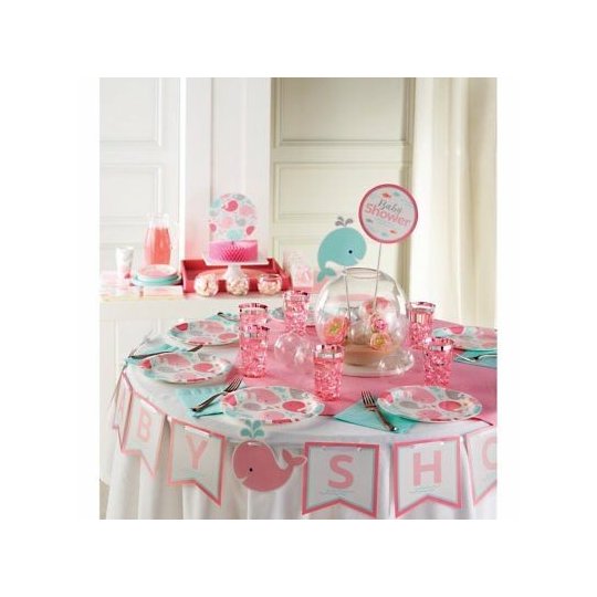 Pink Baby Whale Honeycomb Centrepiece | Pink Baby Whale