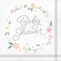 Farmhouse Floral Large Napkins (Pack of 16) | Floral Baby Girl Party Supplies
