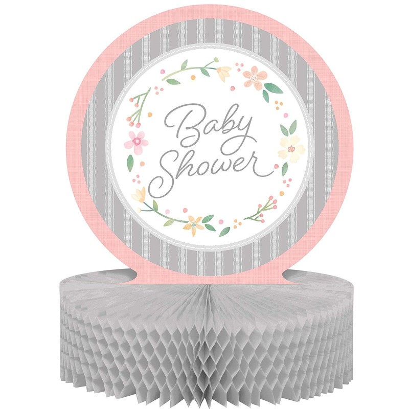 Farmhouse Floral Table Centrepiece | Floral Baby Girl Party Supplies