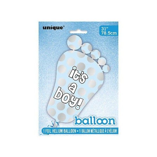 It's a Boy Baby Shower Foot Helium Balloon | Baby Shower Balloons