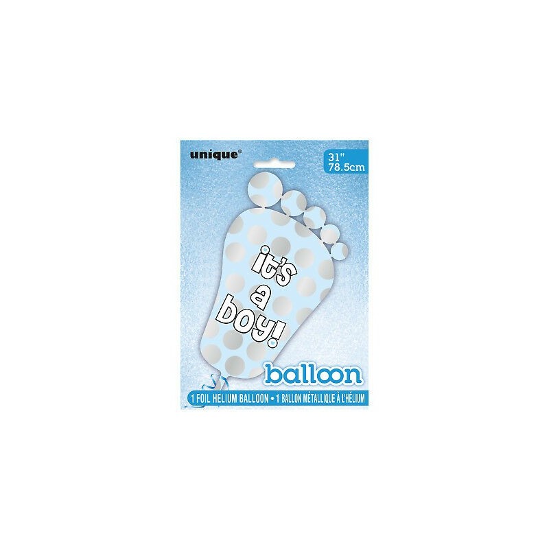 It's a Boy Baby Shower Foot Helium Balloon | Baby Shower Balloons