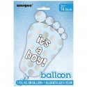 It's a Boy Baby Shower Foot Helium Balloon | Baby Shower Balloons