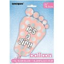 It's a Girl Baby Shower Foot Helium Balloon | Baby Shower Balloons