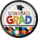Fractal Fun Graduation Large Plates (Pack of 8) | Graduation Party Supplies