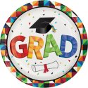 Fractal Fun Graduation Small Plates (Pack of 8) | Graduation Party Supplies