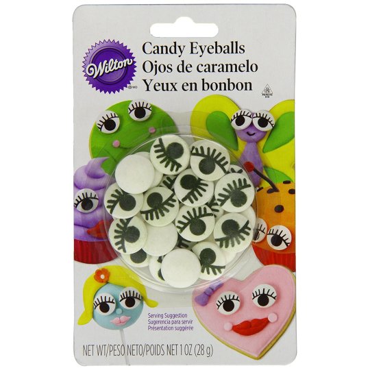 Wilton Candy Eyeballs with Lashes (Pack of 24) | Wilton Party Supplies