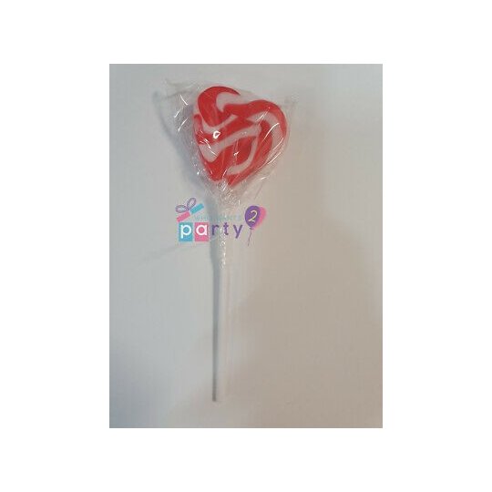Red Swirl Heart Lollipops (24 Pack) | Discontinued Party Supplies
