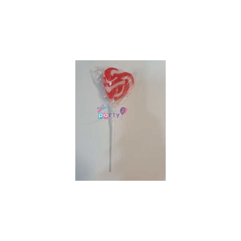 Red Swirl Heart Lollipops (24 Pack) | Discontinued Party Supplies