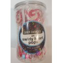Pink Swirl Heart Lollipops (24 Pack) | Lollies Party Supplies