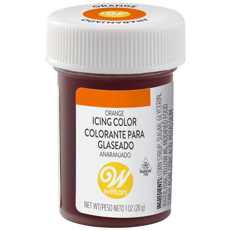 Wilton Icing Colour Orange 1oz | Icing Colours Party Supplies