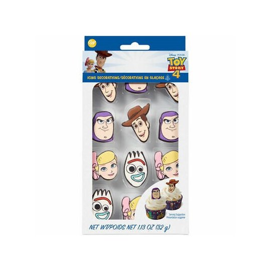 Toy Story 4 Icing Decorations (Set of 12) | Toy Story Party Supplies