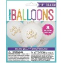 Oh Baby! Baby Shower Latex Balloons (Pack of 8) | Oh Baby Party Supplies