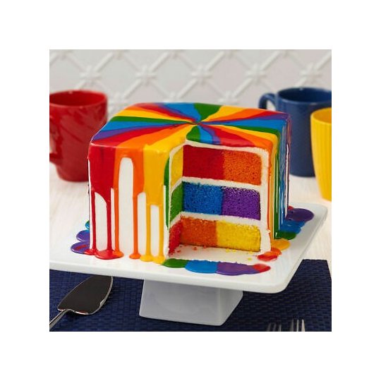 Wilton Square Checkerboard Rainbow Pan Set | Discontinued