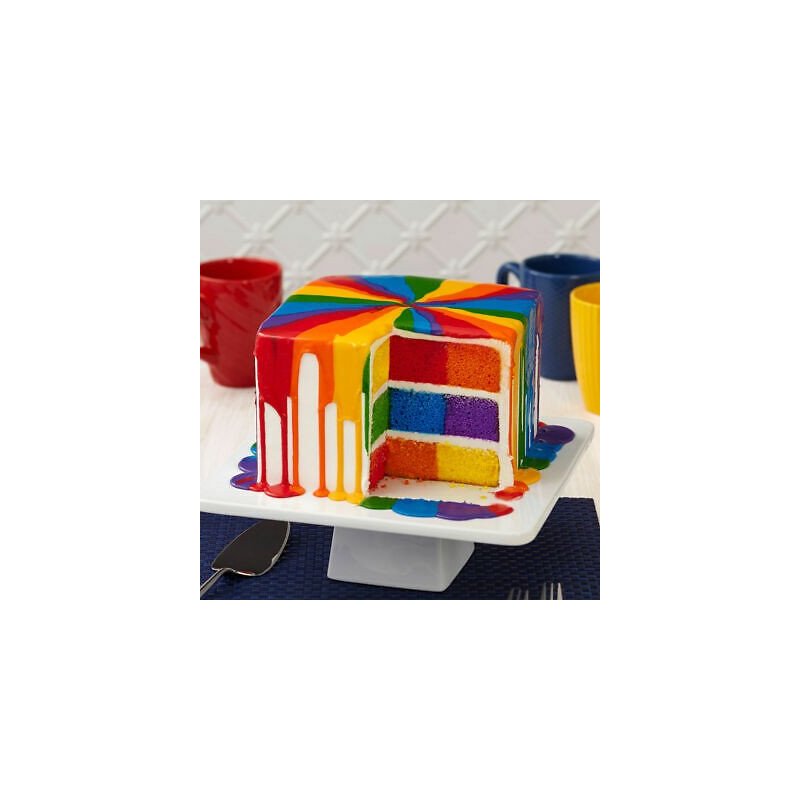 Wilton Square Checkerboard Rainbow Pan Set | Discontinued