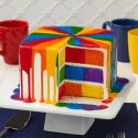 Wilton Square Checkerboard Rainbow Pan Set | Discontinued