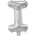 Silver Letter I Balloon 35cm | Letter Balloons Party Supplies