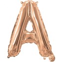 Rose Gold Letter A Balloon 35cm | Letter Balloons Party Supplies