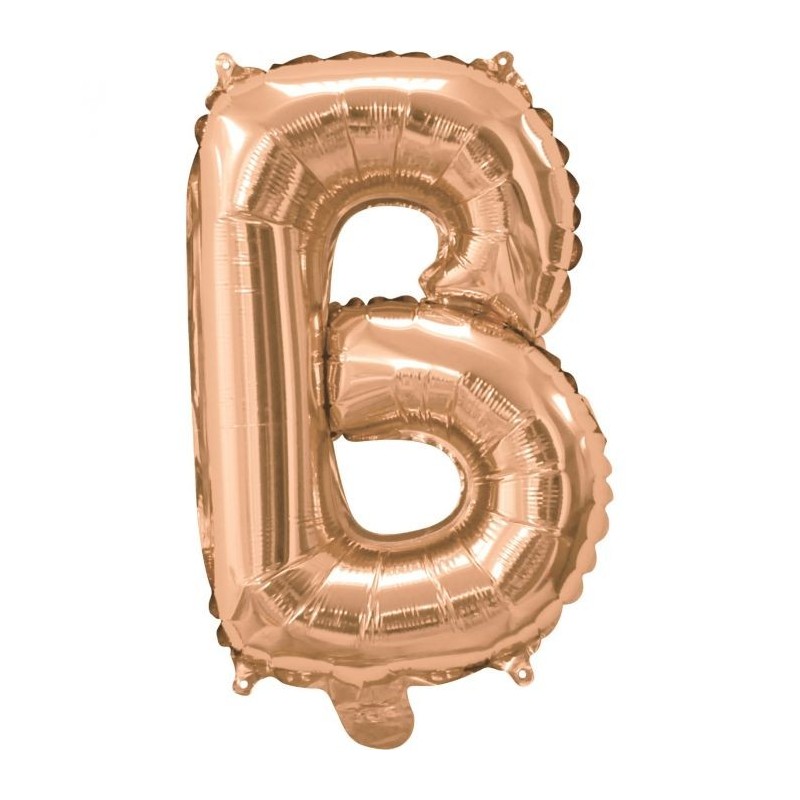 Rose Gold Letter B Balloon 35cm | Letter Balloons Party Supplies