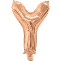 Rose Gold Letter Y Balloon 35cm | Letter Balloons Party Supplies