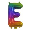 Rainbow Letter E Balloon 35cm | Letter Balloons Party Supplies