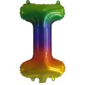Rainbow Letter I Balloon 35cm | Letter Balloons Party Supplies