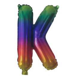 Rainbow Letter K Balloon 35cm | Letter Balloons Party Supplies