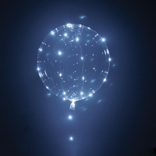 Light-Up Bright White LED Balloon | Coloured Latex Balloons Party Supplies