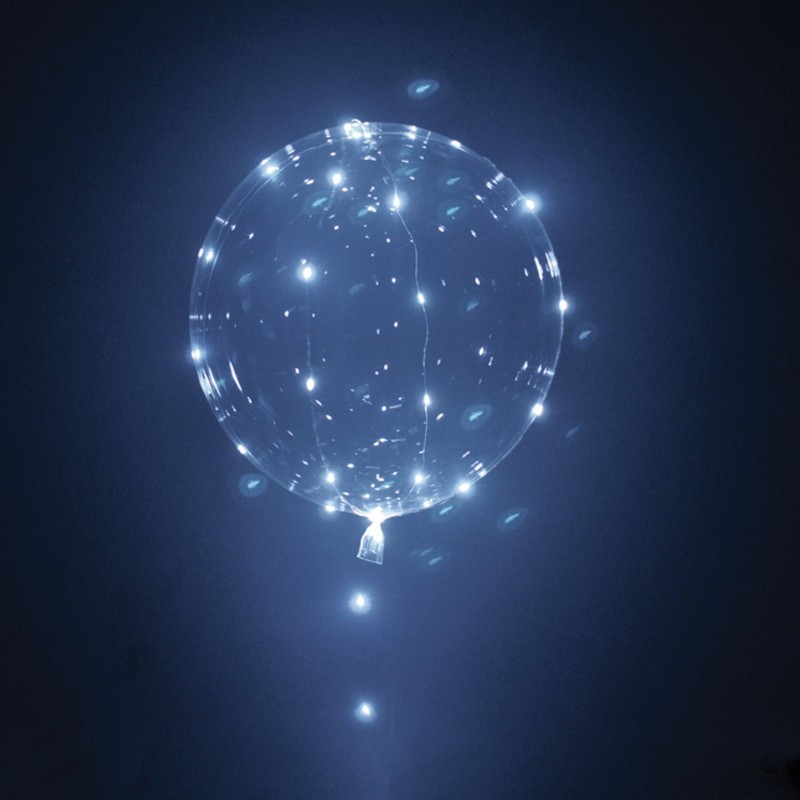 Light-Up Bright White LED Balloon | Coloured Latex Balloons Party Supplies