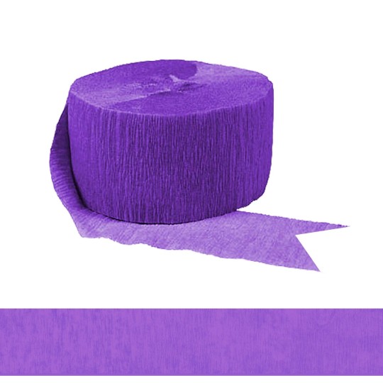 Purple Crepe Streamer | Streamers