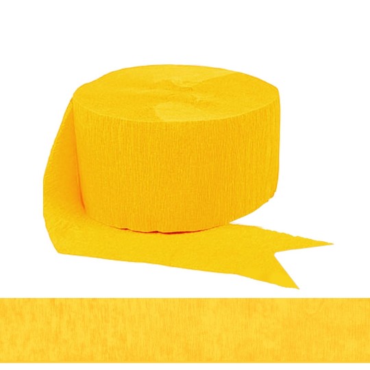 Yellow Crepe Streamer | Streamers