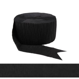 Black Crepe Streamer | Streamers