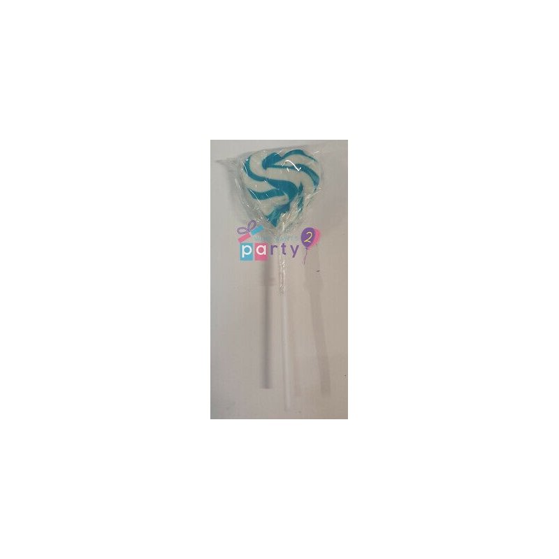Blue Swirl Heart Lollipops (24 Pack) | Discontinued Party Supplies