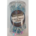 Blue Swirl Heart Lollipops (24 Pack) | Discontinued Party Supplies