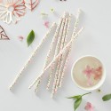 Floral Tea Party Paper Straws (Pack of 25) | Floral Tea Party Party Supplies