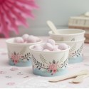 Floral Kitchen Tea Party Ice Cream Tubs (Pack of 8) | Floral Tea Party Party Supplies